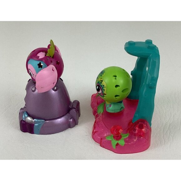 Zoobles Spring To Life Howard Owl Turk Turtle Figures Petagonia Habitat Playset - Picture 3 of 7